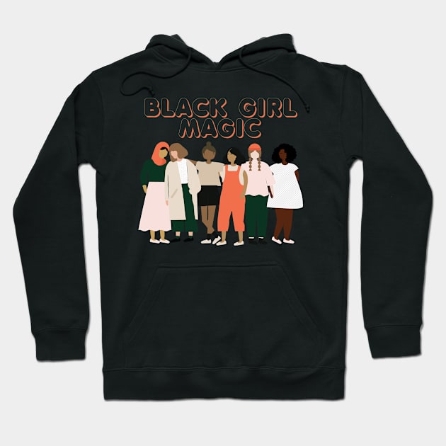 Black Girl Magic Hoodie by KMLdesign